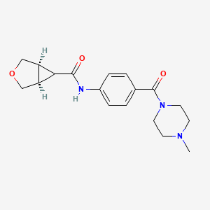 (1R,5S)-N-[4-(4-methylpiperazine-1-carbonyl)phenyl]-3-oxabicyclo[3.1.0]hexane-6-carboxamide