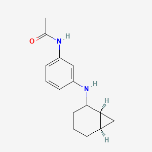 N-[3-[[(1S,6R)-2-bicyclo[4.1.0]heptanyl]amino]phenyl]acetamide