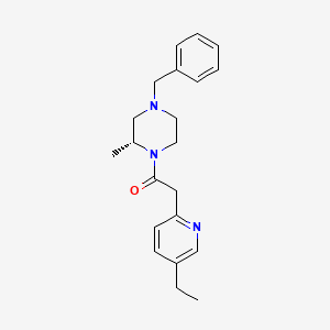 1-[(2R)-4-benzyl-2-methylpiperazin-1-yl]-2-(5-ethylpyridin-2-yl)ethanone