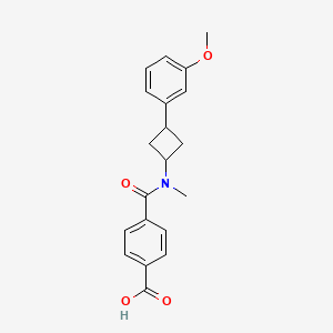 4-[[3-(3-Methoxyphenyl)cyclobutyl]-methylcarbamoyl]benzoic acid