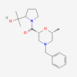 [(2R,6R)-4-benzyl-6-methylmorpholin-2-yl]-[2-(2-hydroxypropan-2-yl)pyrrolidin-1-yl]methanone