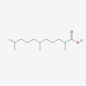 molecular formula C14H28O2 B073415 2,6,10-Trimethylundecanoic acid CAS No. 1115-94-2