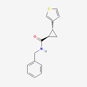 (1R,2R)-N-benzyl-2-thiophen-3-ylcyclopropane-1-carboxamide