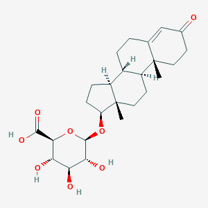 molecular formula C25H36O8 B073421 睾酮葡萄糖醛酸酯 CAS No. 1180-25-2