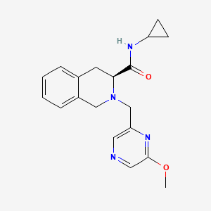 (3S)-N-cyclopropyl-2-[(6-methoxypyrazin-2-yl)methyl]-3,4-dihydro-1H-isoquinoline-3-carboxamide