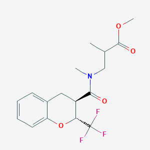 methyl 2-methyl-3-[methyl-[(2R,3R)-2-(trifluoromethyl)-3,4-dihydro-2H-chromene-3-carbonyl]amino]propanoate