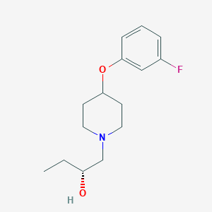 (2R)-1-[4-(3-fluorophenoxy)piperidin-1-yl]butan-2-ol