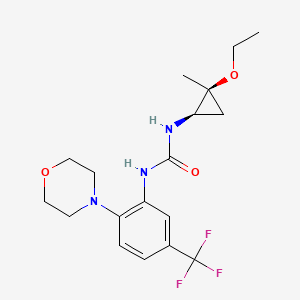 1-[(1R,2S)-2-ethoxy-2-methylcyclopropyl]-3-[2-morpholin-4-yl-5-(trifluoromethyl)phenyl]urea