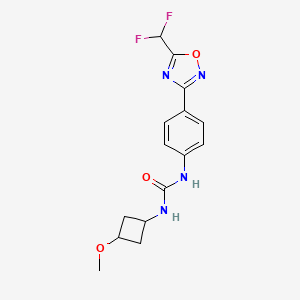 1-[4-[5-(Difluoromethyl)-1,2,4-oxadiazol-3-yl]phenyl]-3-(3-methoxycyclobutyl)urea