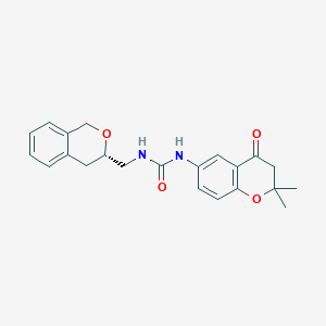 1-[[(3S)-3,4-dihydro-1H-isochromen-3-yl]methyl]-3-(2,2-dimethyl-4-oxo-3H-chromen-6-yl)urea