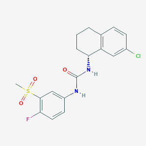 1-[(1R)-7-chloro-1,2,3,4-tetrahydronaphthalen-1-yl]-3-(4-fluoro-3-methylsulfonylphenyl)urea