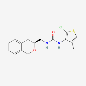 1-(2-chloro-4-methylthiophen-3-yl)-3-[[(3S)-3,4-dihydro-1H-isochromen-3-yl]methyl]urea