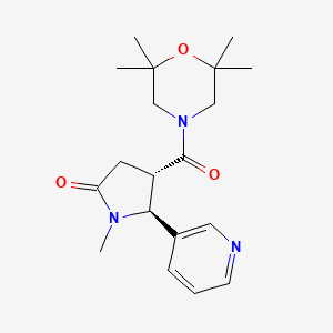 (4S,5S)-1-methyl-5-pyridin-3-yl-4-(2,2,6,6-tetramethylmorpholine-4-carbonyl)pyrrolidin-2-one