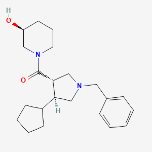 [(3S,4S)-1-benzyl-4-cyclopentylpyrrolidin-3-yl]-[(3S)-3-hydroxypiperidin-1-yl]methanone