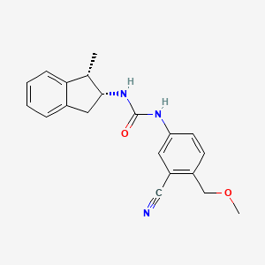 1-[3-cyano-4-(methoxymethyl)phenyl]-3-[(1S,2R)-1-methyl-2,3-dihydro-1H-inden-2-yl]urea