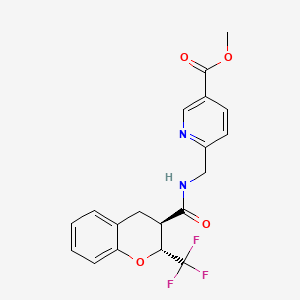 methyl 6-[[[(2R,3R)-2-(trifluoromethyl)-3,4-dihydro-2H-chromene-3-carbonyl]amino]methyl]pyridine-3-carboxylate