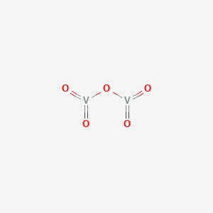 molecular formula V2O5<br>O5V2 B073426 五氧化二钒 CAS No. 1314-62-1