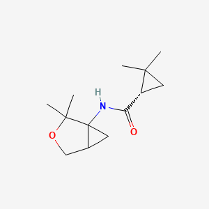 (1S)-N-(2,2-dimethyl-3-oxabicyclo[3.1.0]hexan-1-yl)-2,2-dimethylcyclopropane-1-carboxamide