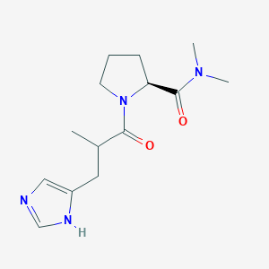 (2S)-1-[3-(1H-imidazol-5-yl)-2-methylpropanoyl]-N,N-dimethylpyrrolidine-2-carboxamide