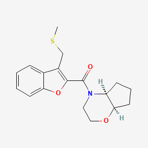 [(4aS,7aR)-3,4a,5,6,7,7a-hexahydro-2H-cyclopenta[b][1,4]oxazin-4-yl]-[3-(methylsulfanylmethyl)-1-benzofuran-2-yl]methanone