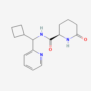 (2R)-N-[cyclobutyl(pyridin-2-yl)methyl]-6-oxopiperidine-2-carboxamide