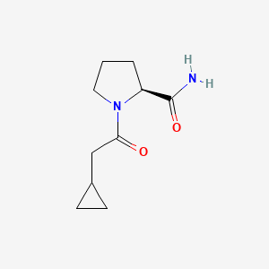 (2S)-1-(2-cyclopropylacetyl)pyrrolidine-2-carboxamide