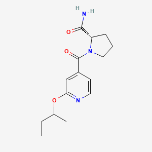 (2S)-1-(2-butan-2-yloxypyridine-4-carbonyl)pyrrolidine-2-carboxamide