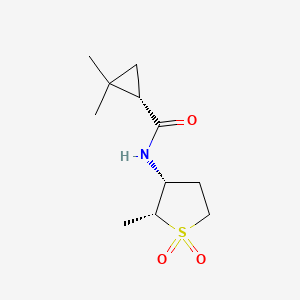 (1S)-2,2-dimethyl-N-[(2R,3R)-2-methyl-1,1-dioxothiolan-3-yl]cyclopropane-1-carboxamide