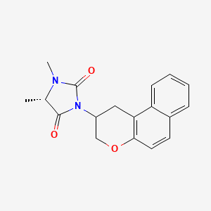 (5S)-3-(2,3-dihydro-1H-benzo[f]chromen-2-yl)-1,5-dimethylimidazolidine-2,4-dione