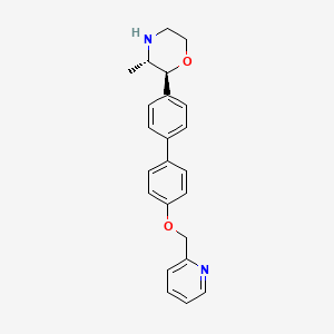 (2S,3S)-3-methyl-2-[4-[4-(pyridin-2-ylmethoxy)phenyl]phenyl]morpholine