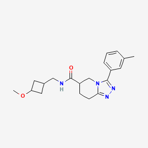 N-[(3-methoxycyclobutyl)methyl]-3-(3-methylphenyl)-5,6,7,8-tetrahydro-[1,2,4]triazolo[4,3-a]pyridine-6-carboxamide