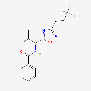 N-[(1S)-2-methyl-1-[3-(3,3,3-trifluoropropyl)-1,2,4-oxadiazol-5-yl]propyl]benzamide