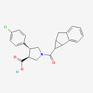 (3S,4R)-1-(1,1a,6,6a-tetrahydrocyclopropa[a]indene-1-carbonyl)-4-(4-chlorophenyl)pyrrolidine-3-carboxylic acid