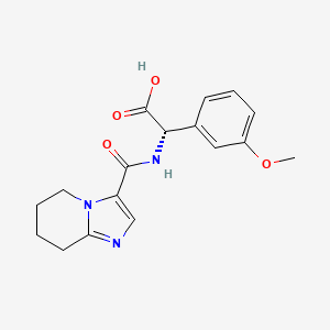 (2S)-2-(3-methoxyphenyl)-2-(5,6,7,8-tetrahydroimidazo[1,2-a]pyridine-3-carbonylamino)acetic acid