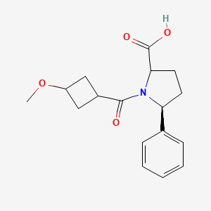 (5S)-1-(3-methoxycyclobutanecarbonyl)-5-phenylpyrrolidine-2-carboxylic acid