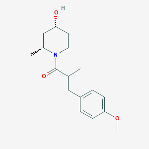 1-[(2R,4R)-4-hydroxy-2-methylpiperidin-1-yl]-3-(4-methoxyphenyl)-2-methylpropan-1-one