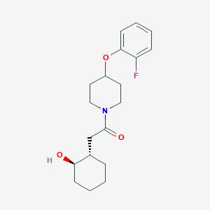 1-[4-(2-fluorophenoxy)piperidin-1-yl]-2-[(1S,2R)-2-hydroxycyclohexyl]ethanone