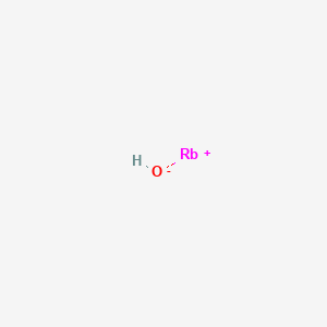 molecular formula RbOH<br>HOR B073440 Rubidium hydroxide CAS No. 1310-82-3