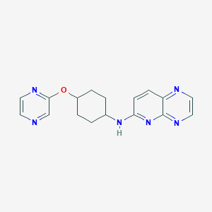 N-(4-pyrazin-2-yloxycyclohexyl)pyrido[2,3-b]pyrazin-6-amine