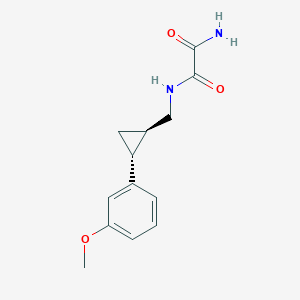 N'-[[(1R,2R)-2-(3-methoxyphenyl)cyclopropyl]methyl]oxamide