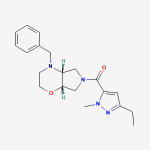 [(4aR,7aS)-4-benzyl-2,3,4a,5,7,7a-hexahydropyrrolo[3,4-b][1,4]oxazin-6-yl]-(5-ethyl-2-methylpyrazol-3-yl)methanone