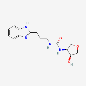 1-[3-(1H-benzimidazol-2-yl)propyl]-3-[(3S,4S)-4-hydroxyoxolan-3-yl]urea