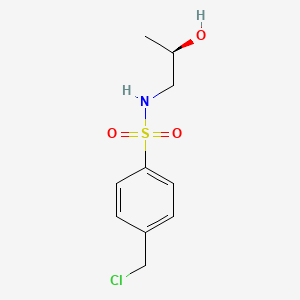 4-(chloromethyl)-N-[(2R)-2-hydroxypropyl]benzenesulfonamide