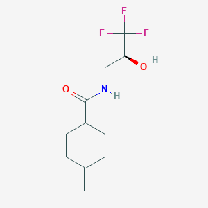 4-methylidene-N-[(2S)-3,3,3-trifluoro-2-hydroxypropyl]cyclohexane-1-carboxamide