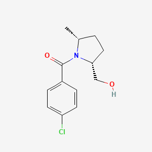 (4-chlorophenyl)-[(2R,5R)-2-(hydroxymethyl)-5-methylpyrrolidin-1-yl]methanone