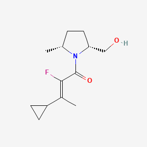 (Z)-3-cyclopropyl-2-fluoro-1-[(2R,5R)-2-(hydroxymethyl)-5-methylpyrrolidin-1-yl]but-2-en-1-one