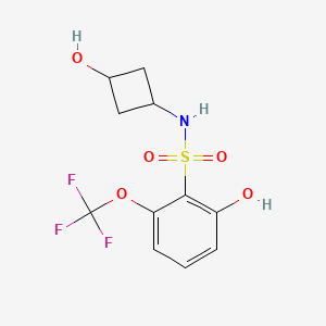 2-hydroxy-N-(3-hydroxycyclobutyl)-6-(trifluoromethoxy)benzenesulfonamide