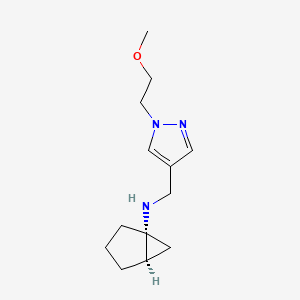 (1R,5R)-N-[[1-(2-methoxyethyl)pyrazol-4-yl]methyl]bicyclo[3.1.0]hexan-1-amine