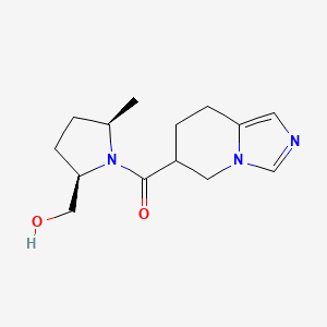 [(2R,5R)-2-(hydroxymethyl)-5-methylpyrrolidin-1-yl]-(5,6,7,8-tetrahydroimidazo[1,5-a]pyridin-6-yl)methanone