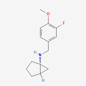 (1R,5R)-N-[(3-fluoro-4-methoxyphenyl)methyl]bicyclo[3.1.0]hexan-1-amine